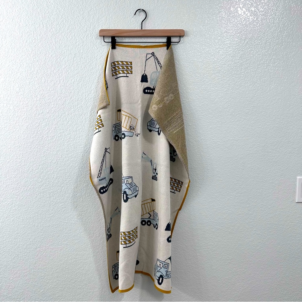 Construction baby blanket